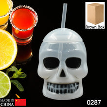 Ghost Face Bottle Water Bottle, Drinking Cup with Lid and Straw, Party Favors Summer Hawaiian and Beach Party Decorations for Kids Adults With Brown Box(1 Pc) - justgrabit.in | Just Grab It