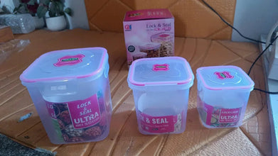 Kitchen Storage Container Set Of 3 Pcs (1500, 1000, 500 ML) - Justgrabit Inc.