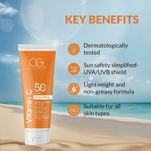 OG Beauty Vitamin C Sunscreen SPF 50 PA+++ - (1 Pc / 50Ml) - justgrabit.in | Just Grab It