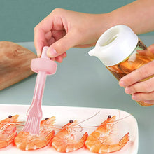 Oil Dispenser with Silicone Oil Brush (1 Pc / With Brush / 250 ML Approx) - justgrabit.in | Just Grab It