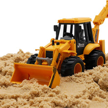 LALA Friction Powered JCB Style Backhoe Loader Construction Toy Truck for Kids (1 Pc) - justgrabit.in | Just Grab It
