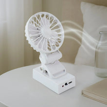 Rechargeable Mini Clip - On Desk Fan (1 Pc) - Justgrabit Inc.