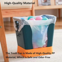 Expandable Trash Can (1 Pc): Plastic, Large Capacity, Kitchen & Bathroom - Justgrabit Inc.