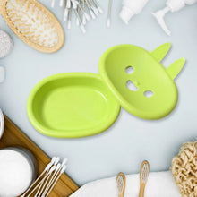 Soap Box Drain soap Box Cute Rabbit Shape Double soap Bowl Box Plastic Rack Storage Rack Bathroom Toilet Storage Box ,Sabudani - Justgrabit Inc.