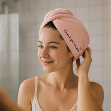 Ultra Soft Microfiber Hair Drying Towel Wrap with Button Lock (1 Pc) - justgrabit.in | Just Grab It