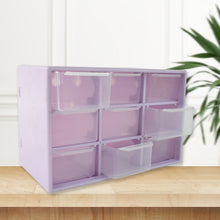Plastic Compact Drawer Organizer for Jewellery (9 Compartment) - justgrabit.in | Just Grab It