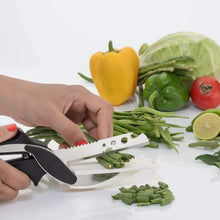 Stainless Steel 4 in 1 Clever Cutter, Black - justgrabit.in | Just Grab It