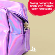 Holographic Shiny Waterproof Travel Cosmetic Pouch (1 Pc) - justgrabit.in | Just Grab It