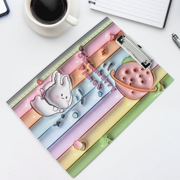 Wooden Paper Clipboard Writing Pad with Clip (1 Pc / 31×22 Cm) - justgrabit.in | Just Grab It