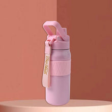 Stainless Steel Vacuum Insulated Water Bottle WIth Straw (550ml) - Justgrabit Inc.