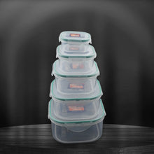 Kitchen Storage Containers Set – Fridge Storage, Plastic Organizer, Snap-Seal Lunch Box (5 Pcs Set) - Justgrabit Inc.