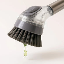 Cleaning Brushes Set, Scrub Brush Bathroom Brush, Long Handle Liquid Dispenser Pot Washing Brush - justgrabit.in | Just Grab It