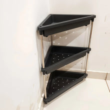 3 - Layer Multipurpose Plastic Corner Storage Rack - Justgrabit Inc.