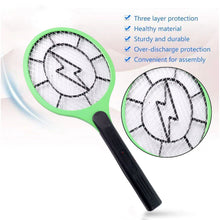 Green Rechargeable Electric Mosquito Killer Racket with Cable - justgrabit.in | Just Grab It