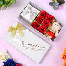 Valentine Day Gift Set Scented Rose Flowers Pack with Teddy - justgrabit.in | Just Grab It