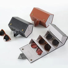 5 Slots Sunglasses Organizer Box, Glass Holder Box, spectacle case of sunglasses, Specs case, Foldable Travel Glasses Case Storage (1 Pc) - Justgrabit Inc.