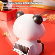 Solar Powered Moving Panda Car Dashboard Decoration – 1 Pc - justgrabit.in | Just Grab It