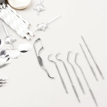 7 IN 1 STAINLESS STEEL TOOTHPICK FLOSSIER SET (1 SET / With Case) - justgrabit.in | Just Grab It