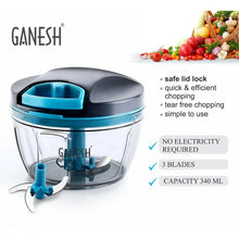 GANESH Wonder Chopper, Grey (470Ml) - Justgrabit Inc.