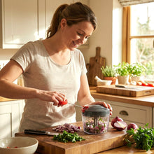 Compact Manual Hand - Press Vegetable Chopper (1 Pc) - justgrabit.in | Just Grab It