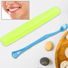 2 - in - 1 Soft Toothbrush & Tongue Cleaner for All Ages (1 Pc, With Cover) - Justgrabit Inc.
