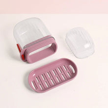 Multipurpose Plastic Soap Dish with Transparent Dust - Proof Lid, Sabudani (1 Pc) - Justgrabit Inc.