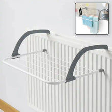 Metal Steel Folding Drying Rack for Clothes Balcony Laundry Hanger for Small Clothes Drying Hanger Metal Clothes Drying Stand, Socks and Plant Storage Holder Outdoor / Indoor Clothes - Towel Drying Rack Hanging on The Door Bathroom - Justgrabit Inc.