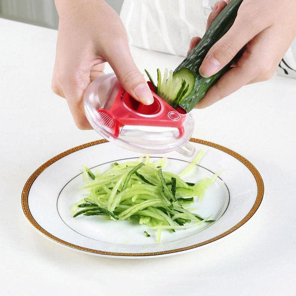 3 in 1 Multi Function Three Use Rotary Hanging Round Planer Peeler and Cutter Vegetable Slicer Kitchen Tools Kitchen Gadgets - justgrabit.in | Just Grab It
