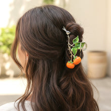 Elegant Fruit & Leaf Decorative Hair Claw Clip (1 Pc) - justgrabit.in | Just Grab It
