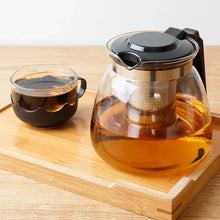 Flame Proof Glass Kettle & Cup Set With Strainer High Quality Kettle Set For Home & Café Use  (4 Cup & 1 Kettle) (24 Pc MOQ) - justgrabit.in | Just Grab It