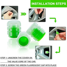 Tyre Valve Caps Luminous Glow Car Tire Air Stem Valve Cap Covers vaal cap ( 4 Pcs Mix Colour) - justgrabit.in | Just Grab It