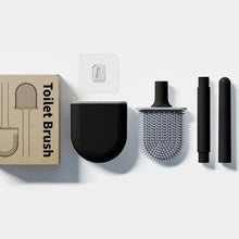 Silicone Toilet Brush with Holder Stand for Bathroom Cleaning - justgrabit.in | Just Grab It