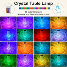 Crystal Touch Night Light for Bedroom Decor (16 Colors, Remote, USB) - justgrabit.in | Just Grab It