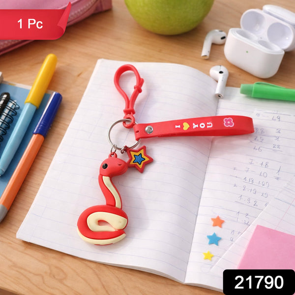 Cute Snake Shape Keychain (1 Pc) - justgrabit.in | Just Grab It