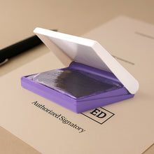 Yashu Plastic Stamp Pad Violet Ink, Quick - Dry Refillable Pad (1 Pc) - justgrabit.in | Just Grab It