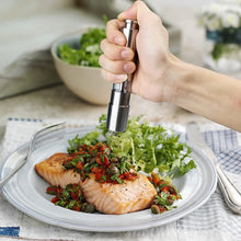Stainless Steel Thumb Presser Salt and Pepper Grinder (1 Pc) - justgrabit.in | Just Grab It