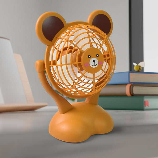 Cartoon Shape Mini Fan USB Powered & Battery Operated (Battery Not Include / 1 Pc) - justgrabit.in | Just Grab It