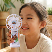 Cute Cartoon Rechargeable Handheld Fan (1 Pc) - justgrabit.in | Just Grab It