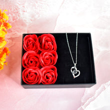Rose Flower Gift Box, Handmade Eternal Rose I Love You Necklace, Valentine's Day - justgrabit.in | Just Grab It