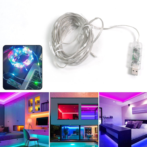 Multi Coloured 10M RGB LED Strip Lights (1 Pc / Loose) - justgrabit.in | Just Grab It