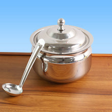 Premium Stainless Steel Ghee Pot (1 Set) - justgrabit.in | Just Grab It