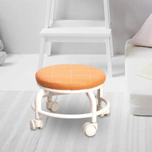 Roller Seat Stool Low Height Rolling Plastic Stool Multifunctional Small Household Movable Mini Stool Pulley Wheel Stool for Garage Home Library (1 Pc) - Justgrabit Inc.