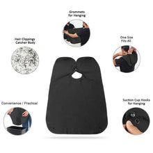 Black Beard Apron Hair Clippings Catcher Grooming Bib - Justgrabit Inc.