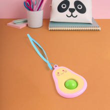 Cute Avocado - Shaped Mini Push Pop Keychain Toy with Strap (1 Pc) - Justgrabit Inc.