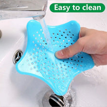 Star Shape Suction Cup Kitchen Bathroom Sink Drain Strainer Hair Stopper Filter, Star Shaped Sink Filter Bathroom Hair Catcher, Drain Strainers Cover Trap Basin (1 Pc) - Justgrabit Inc.