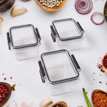 Kitchen Storage Container with Air Seal Lock Lid (3 Piece Set / 250 ML) - Justgrabit Inc.