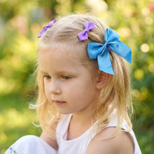 Elegant Satin Ribbon Bow Hair Clips Set (3 Pc) - justgrabit.in | Just Grab It