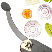 Steel Vegetable Cutter – Premium Fruit & Vegetable Cutting Tool (Color Box) - justgrabit.in | Just Grab It