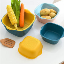 Plastic Washing Bowl & Strainer Basket for Kitchen Use - justgrabit.in | Just Grab It