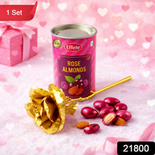 Golden Rose with Almonds chocolate Gift Set (1 Set) - justgrabit.in | Just Grab It
